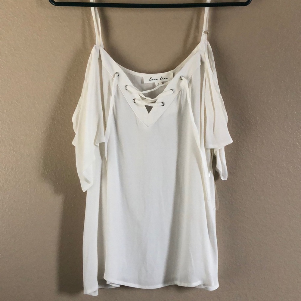 White Off-the-Shoulder Top